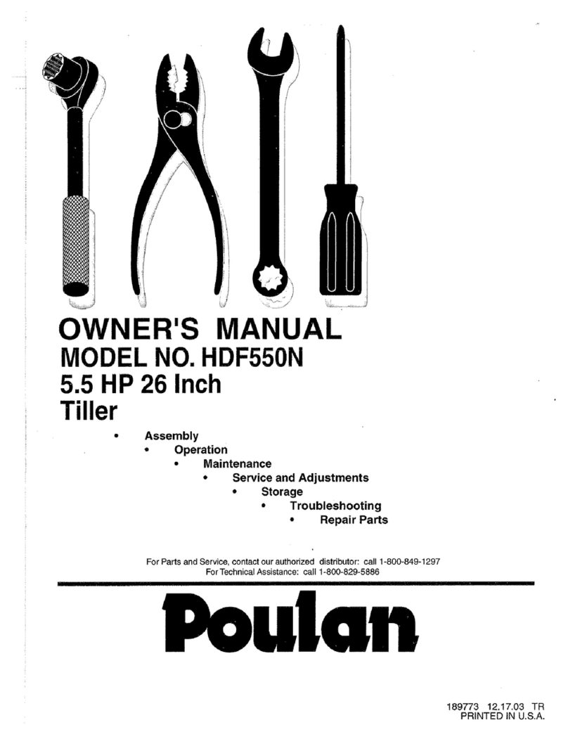 Poulan Pro 189773 User manual