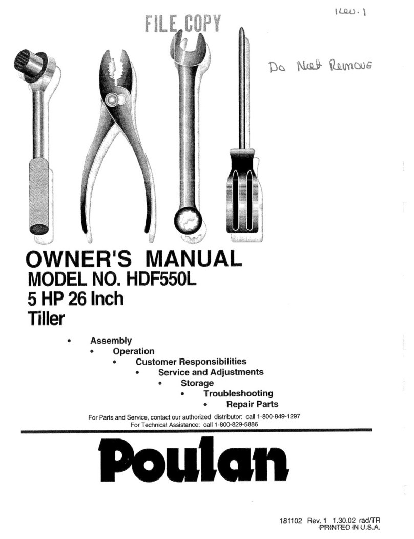 Poulan Pro 181102 User manual