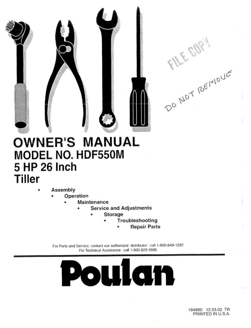 Poulan Pro 184860 User manual