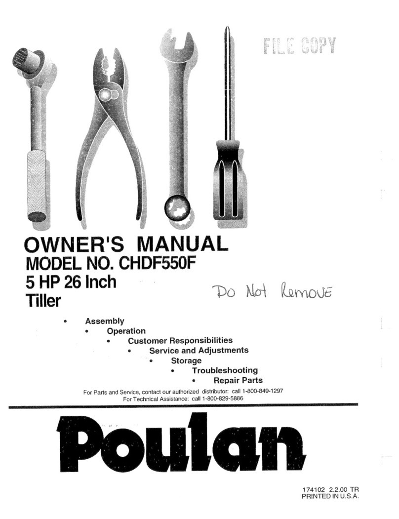 Poulan Pro 174102 User manual