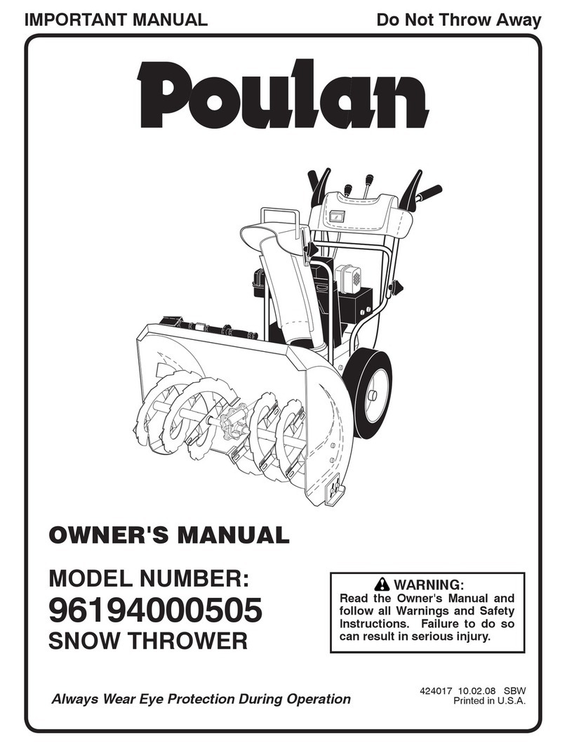Poulan Pro 96194000505 User manual