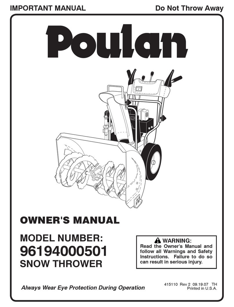 Poulan Pro 96194000501 owner's manual