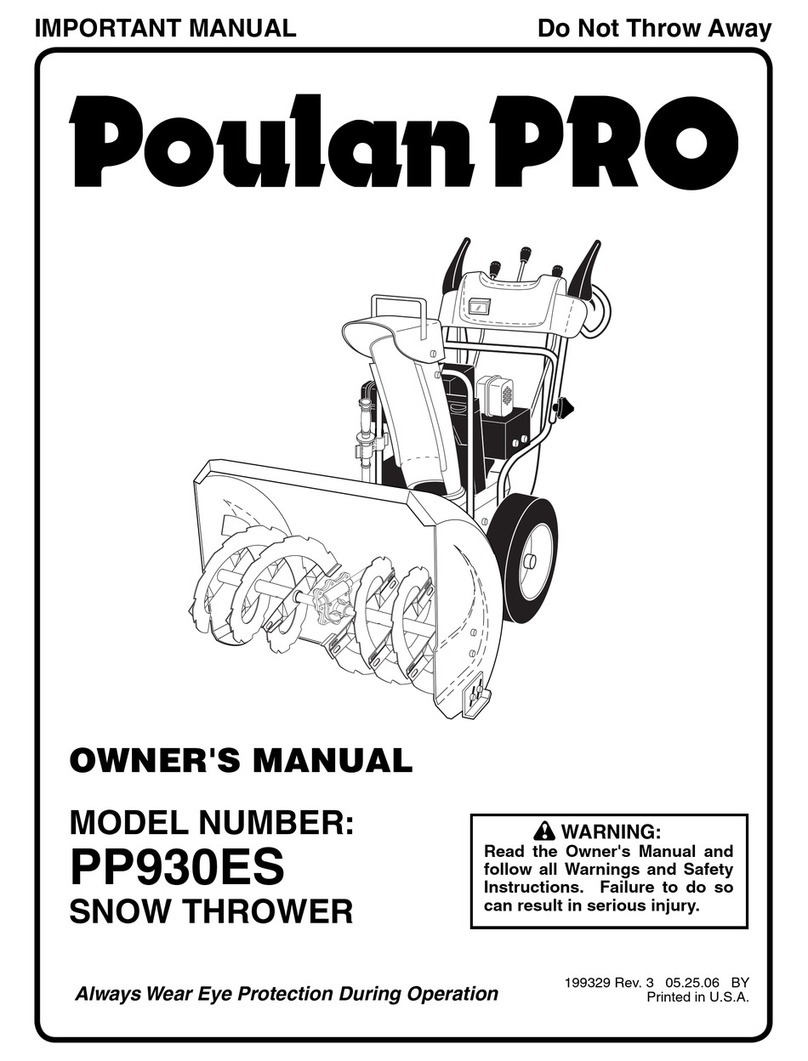 Poulan Pro PP930ES User manual