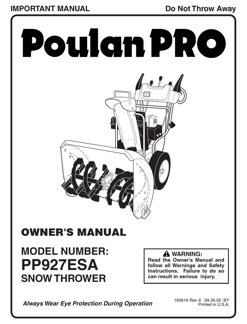 Poulan Pro PP927ESA User manual