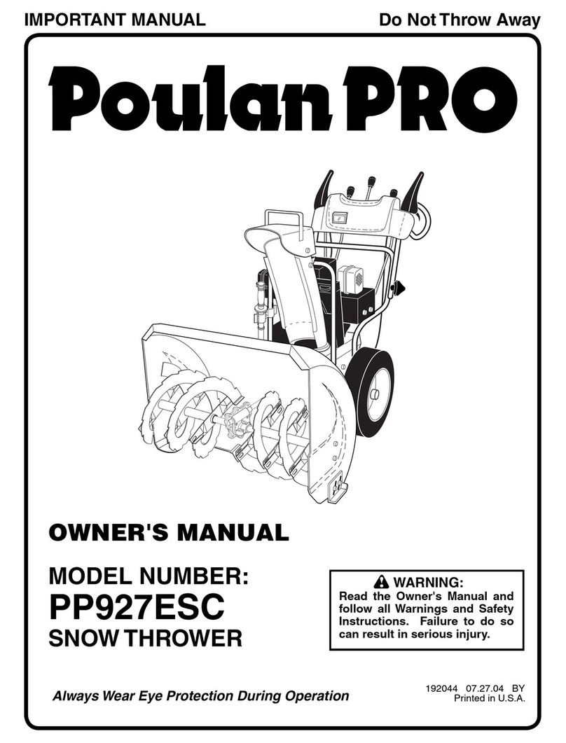 Poulan Pro PP927ESC owner's manual