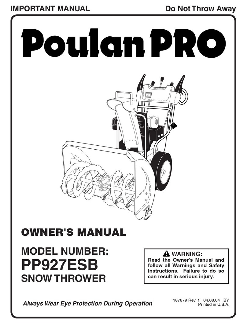 Poulan Pro PP927ESB owner's manual