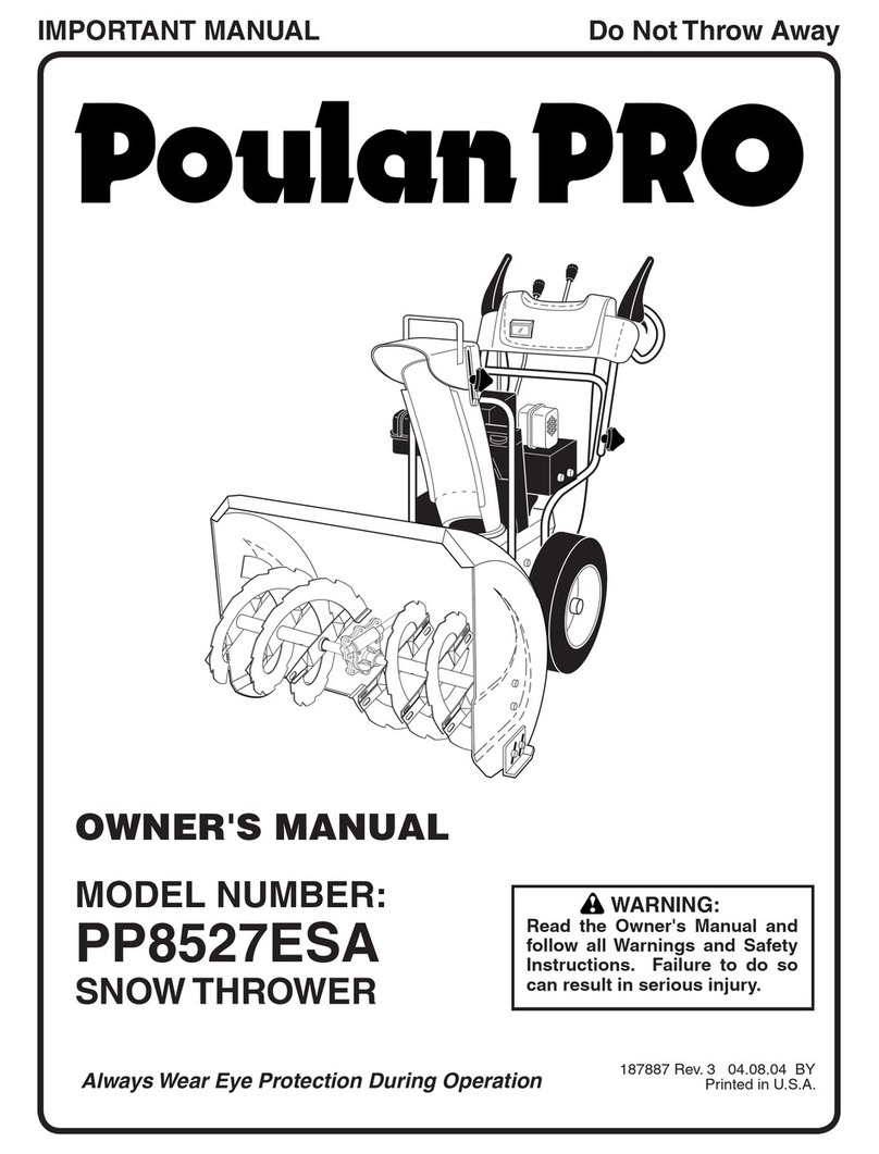 Poulan Pro PP8527ESA owner's manual