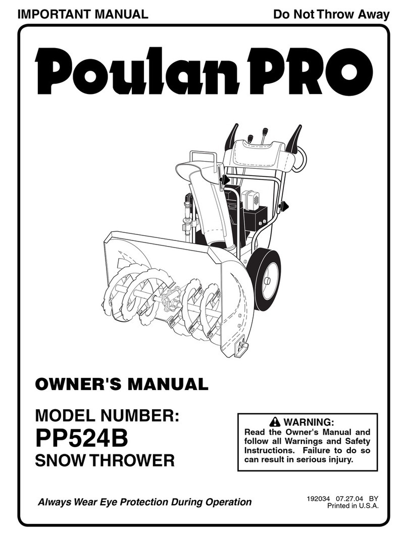 Poulan Pro PP524B User manual