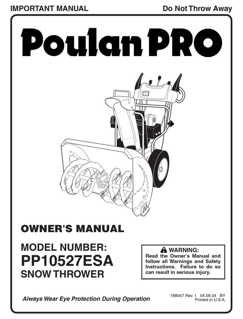 Poulan Pro PP10527ESA owner's manual