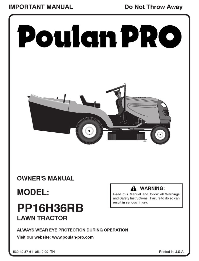 Poulan Pro Pro 960 61 01-57 owner's manual