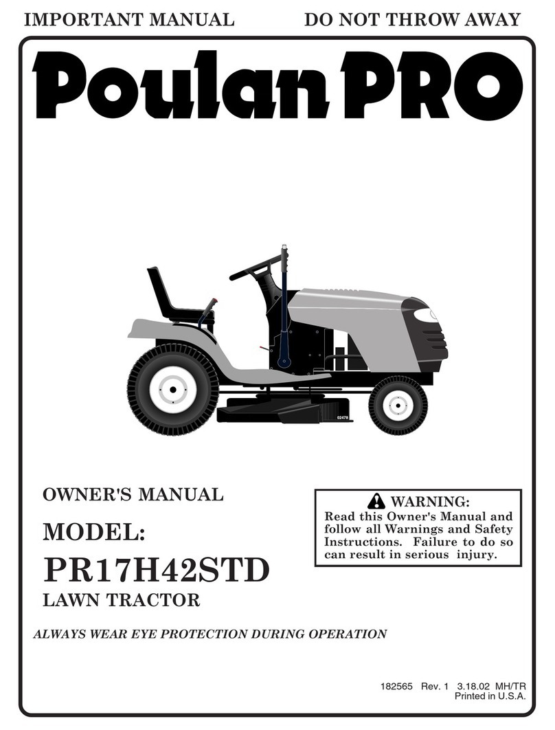Poulan Pro PR17H42STD User manual