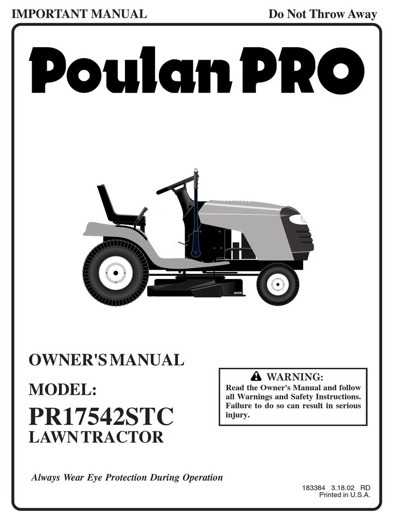 Poulan Pro PR17542STC owner's manual