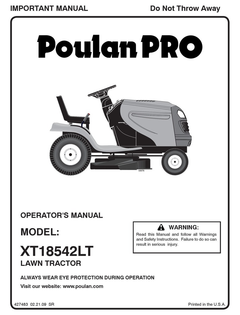 Poulan Pro XT XT18542LT User manual
