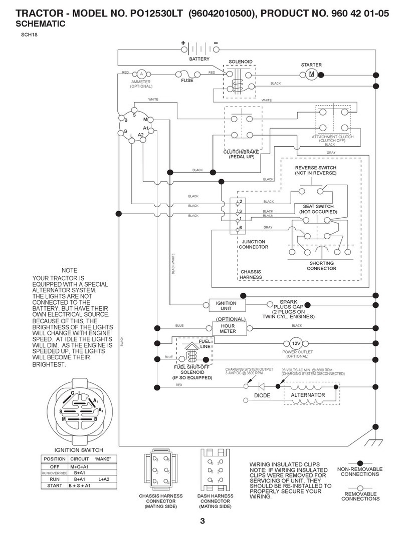 Poulan Pro PO12530LT Schematics guide