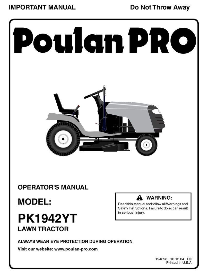 Poulan Pro PK1942YT Operator's manual