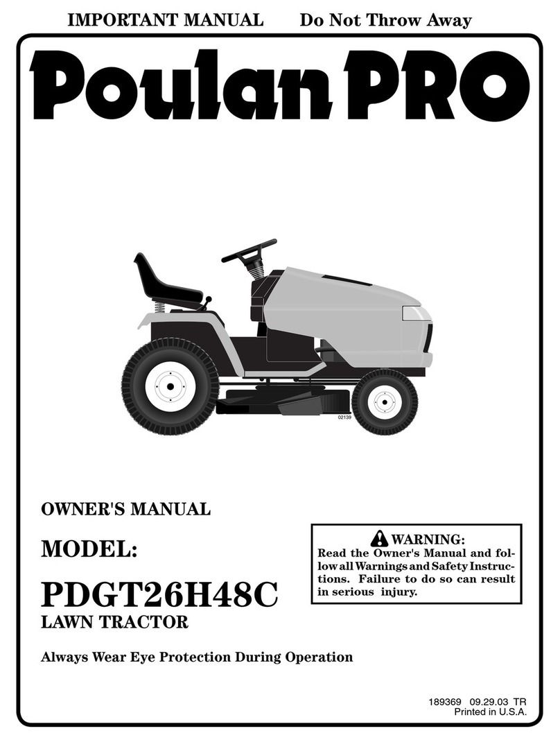 Poulan Pro PDGT26H48C User manual
