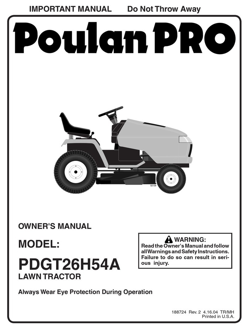 Poulan Pro PDGT26H54A User manual