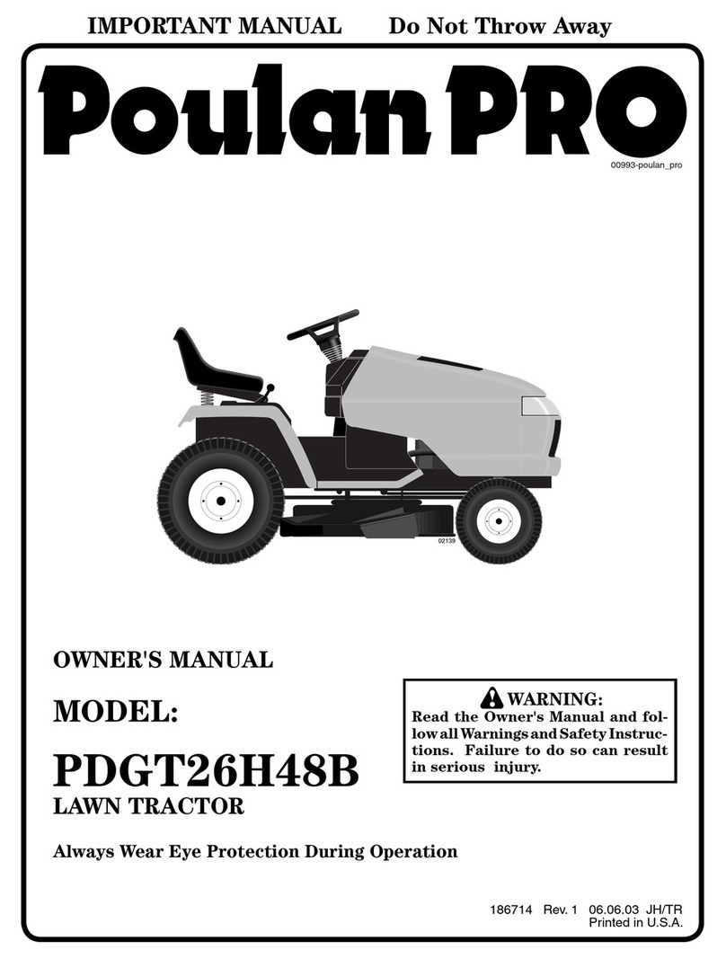 Poulan Pro PDGT26H48B owner's manual