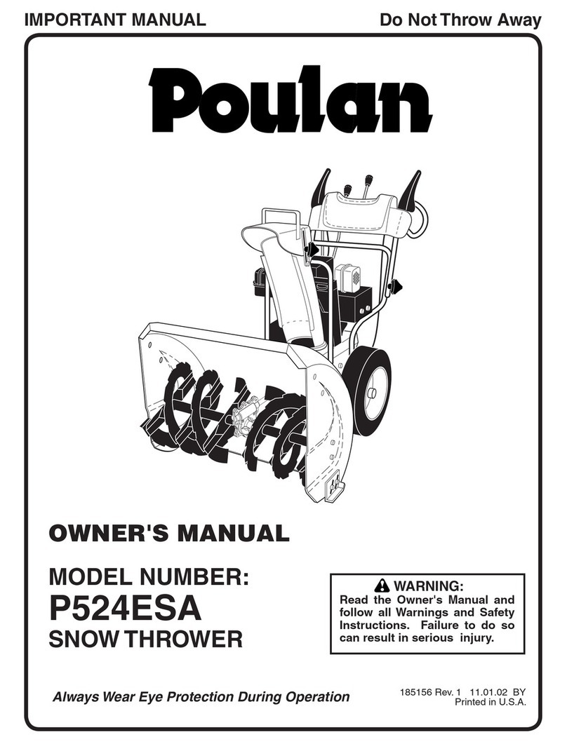 Poulan Pro 185156 owner's manual