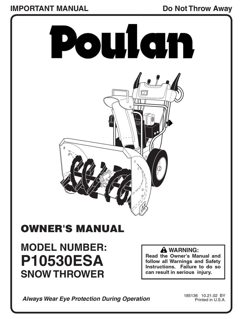 Poulan Pro 185136 owner's manual