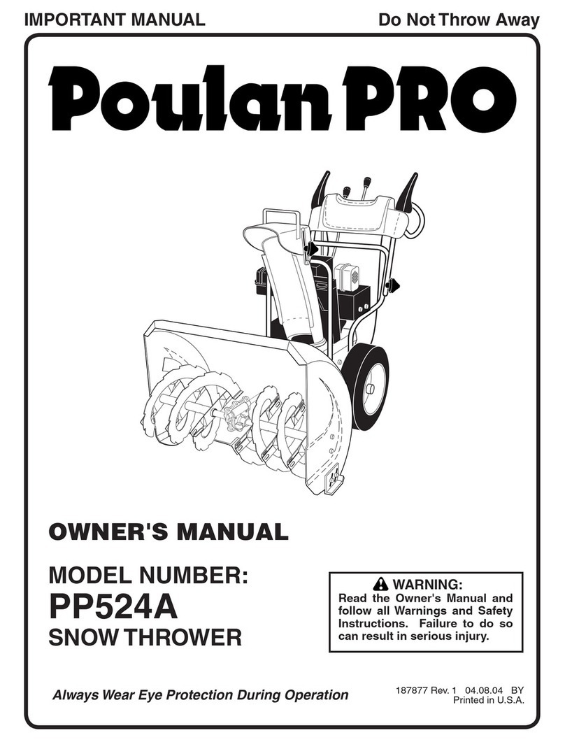 Poulan Pro 187877 User manual