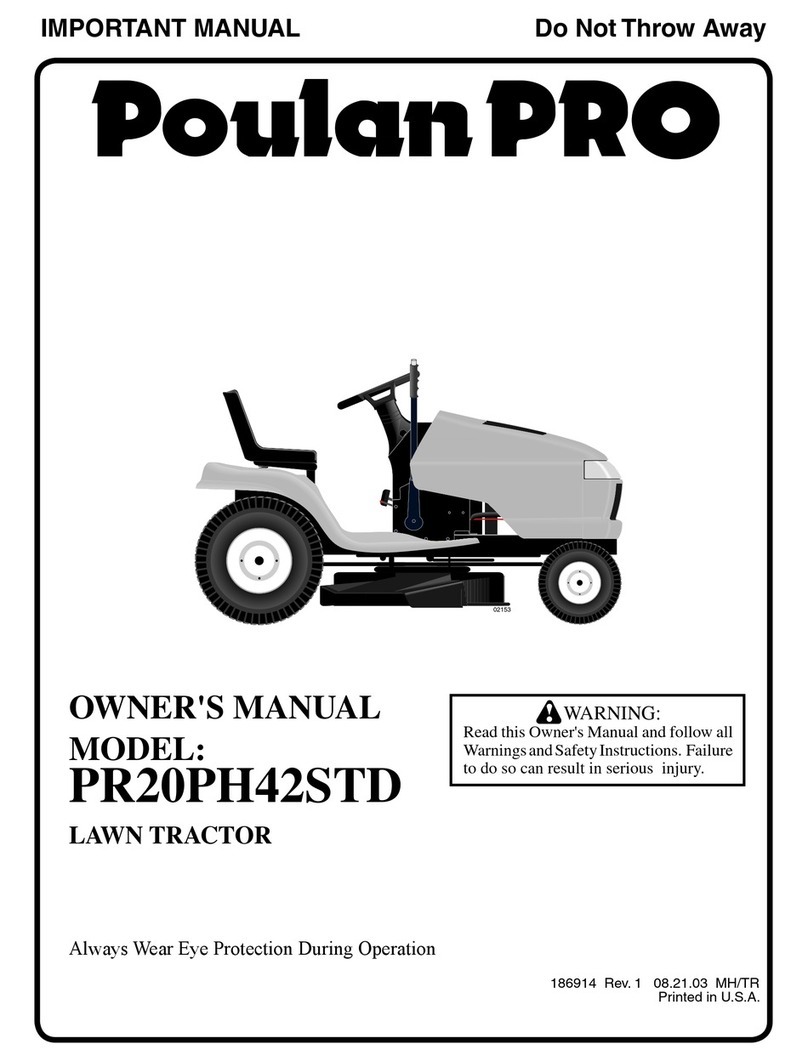 Poulan Pro PR20PH42STD owner's manual