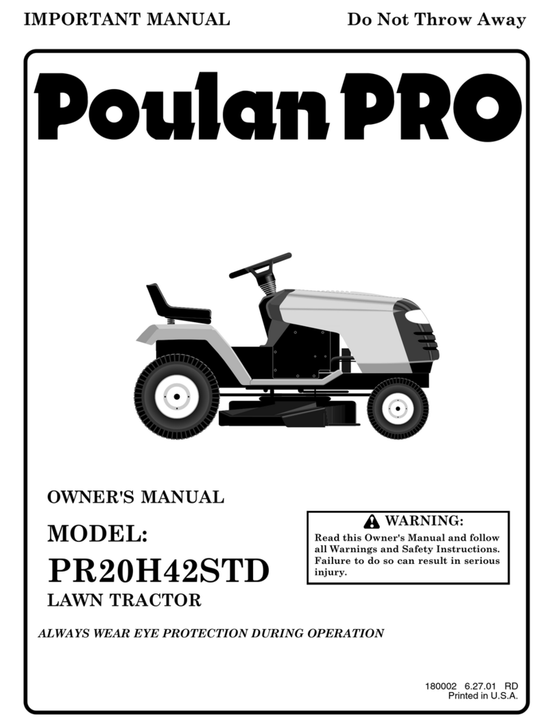 Poulan Pro PR20H42STD owner's manual
