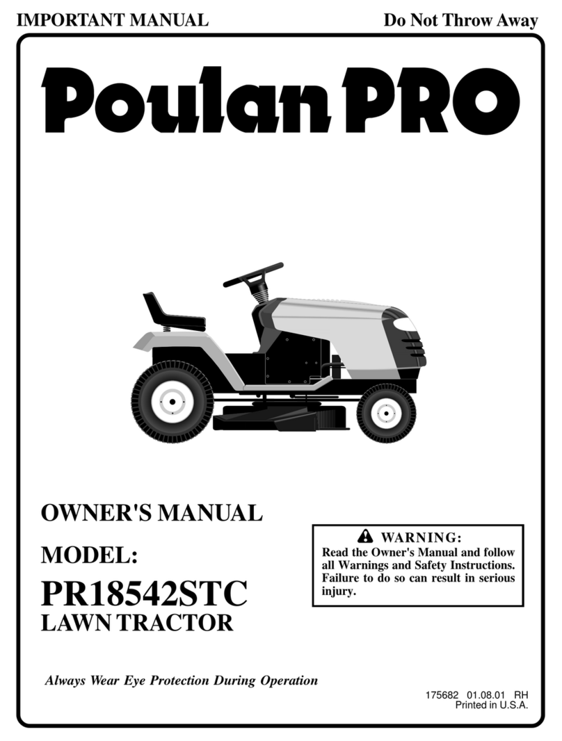 Poulan Pro PR18542STC owner's manual
