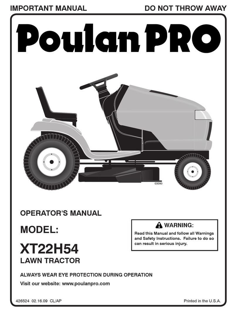 Poulan Pro XT22H54 User manual