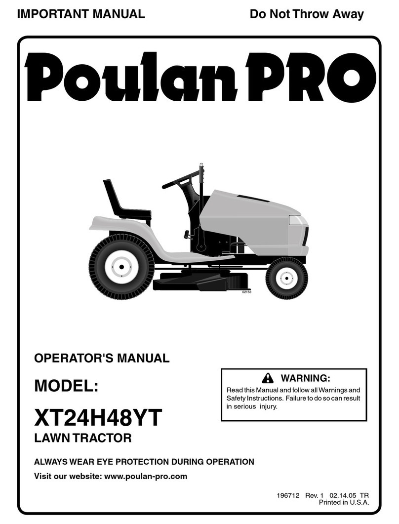 Poulan Pro XT24H48YT Operator's manual