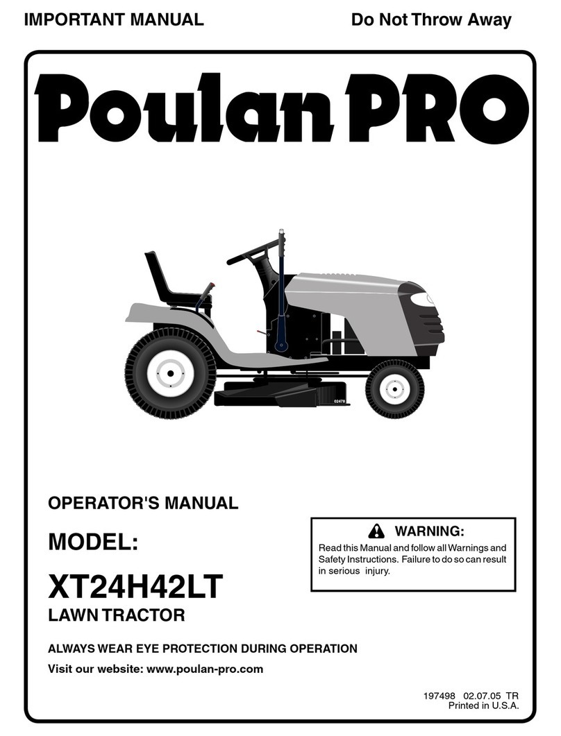Poulan Pro XT24H42LT Operator's manual