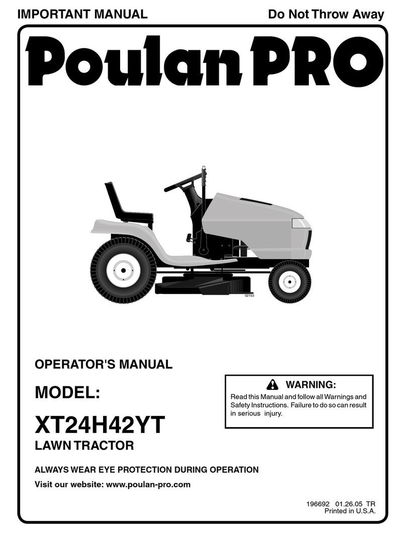 Poulan Pro XT24H42YT Operator's manual Poulan Pro XT24H42YT Operator's manual