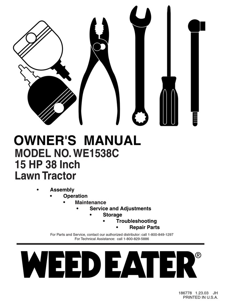 Weed Eater WE1538C owner's manual