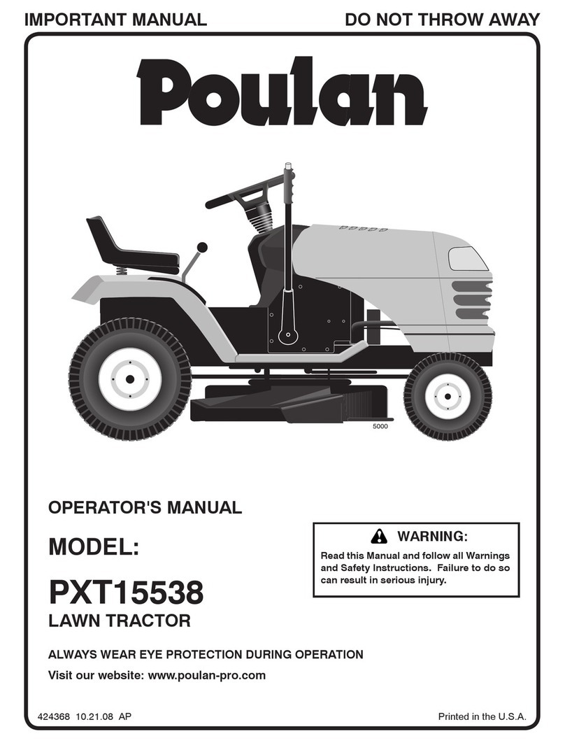 Poulan Pro PXT15538 Operator's manual