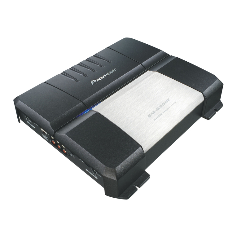Pioneer GM-6300F - Amplifier User manual