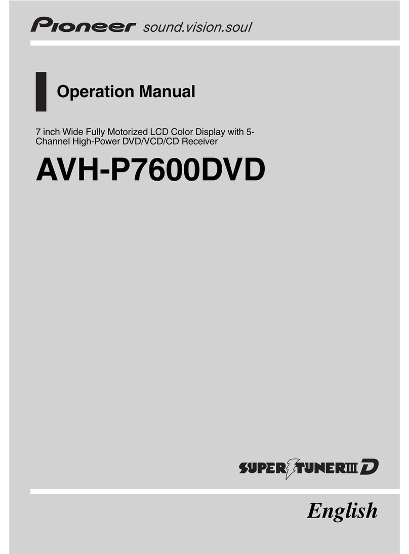 Pioneer AVH-P7600D Operation manual