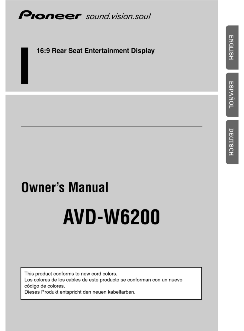 Pioneer AVD-W6200 owner's manual Pioneer AVD-W6200 owner's manual