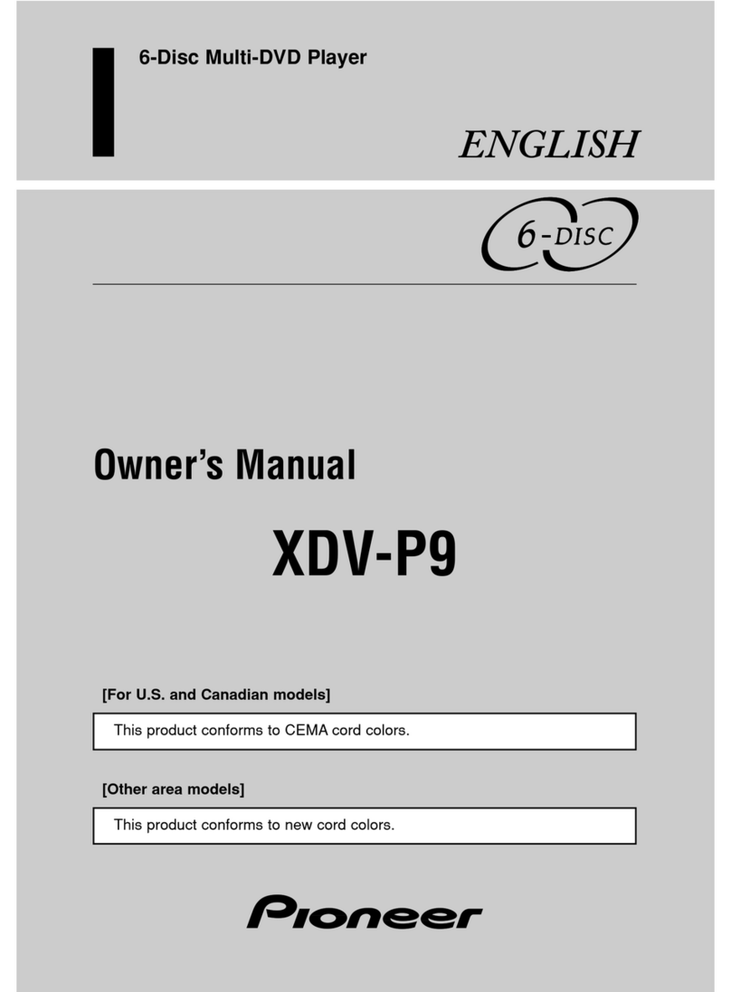Pioneer XDV-P9 User manual