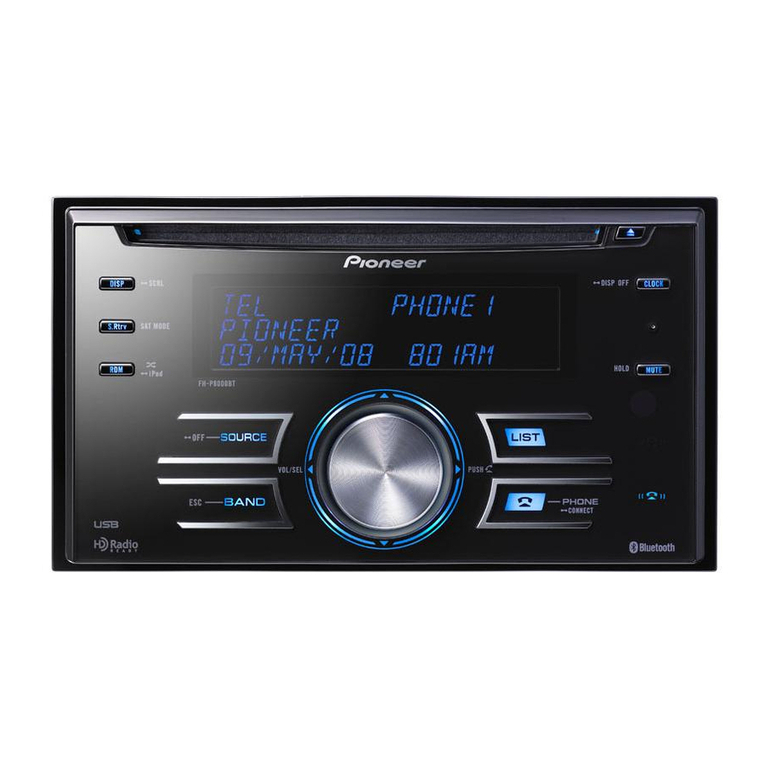 Pioneer SUPER TUNER III D FH-P8000BT Operation manual