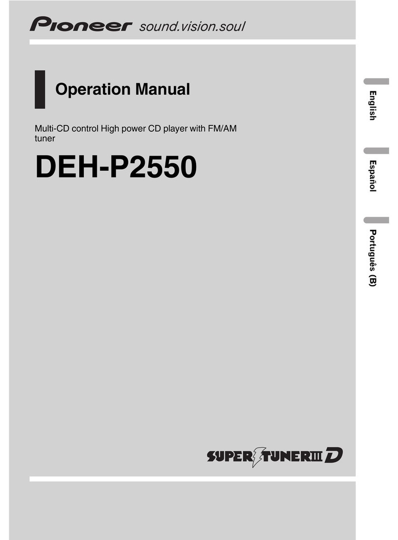 Pioneer Super Tuner III D DEH-P2550 Operation manual