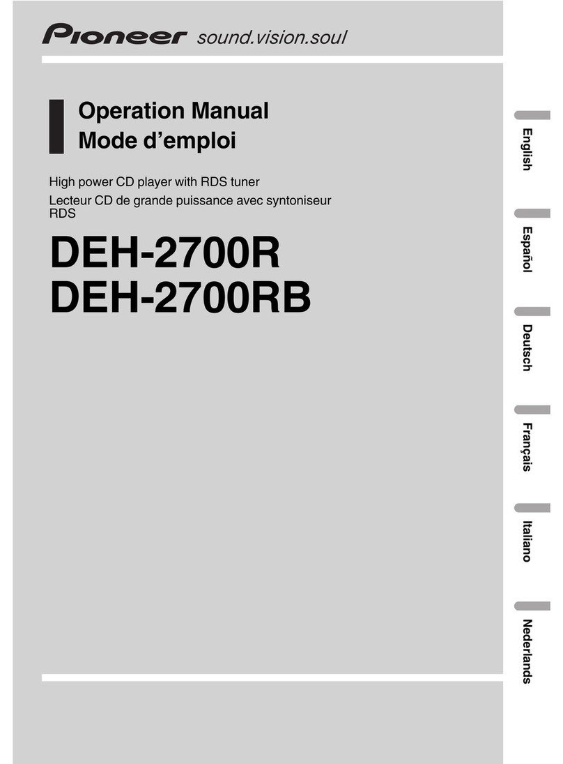 Pioneer DEH-2700RB Operation manual