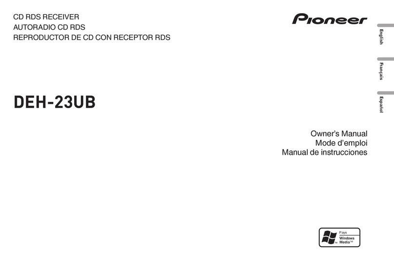 Pioneer DEH-23UB owner's manual