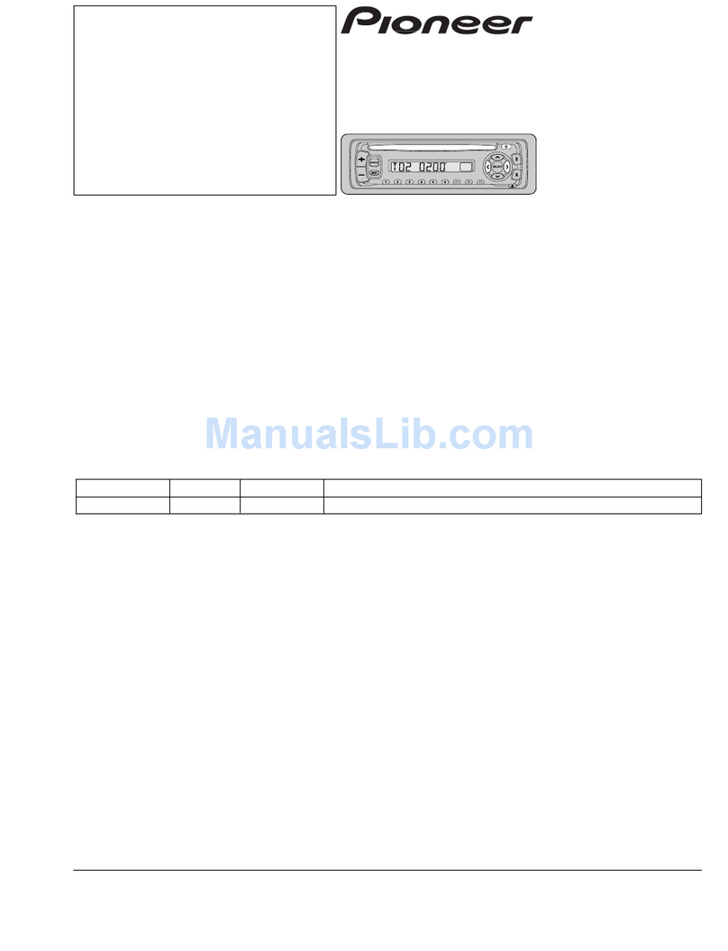 Pioneer CX-958 User manual