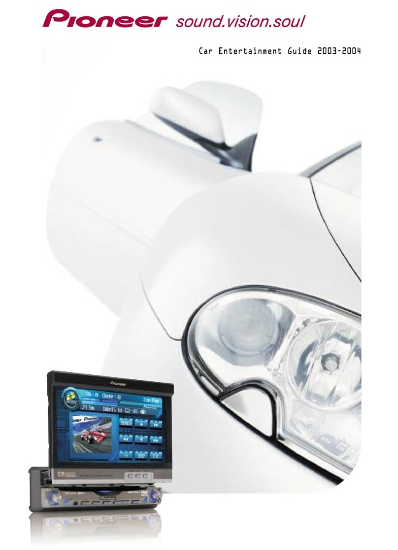 Pioneer Car Entertainment System owner's manual