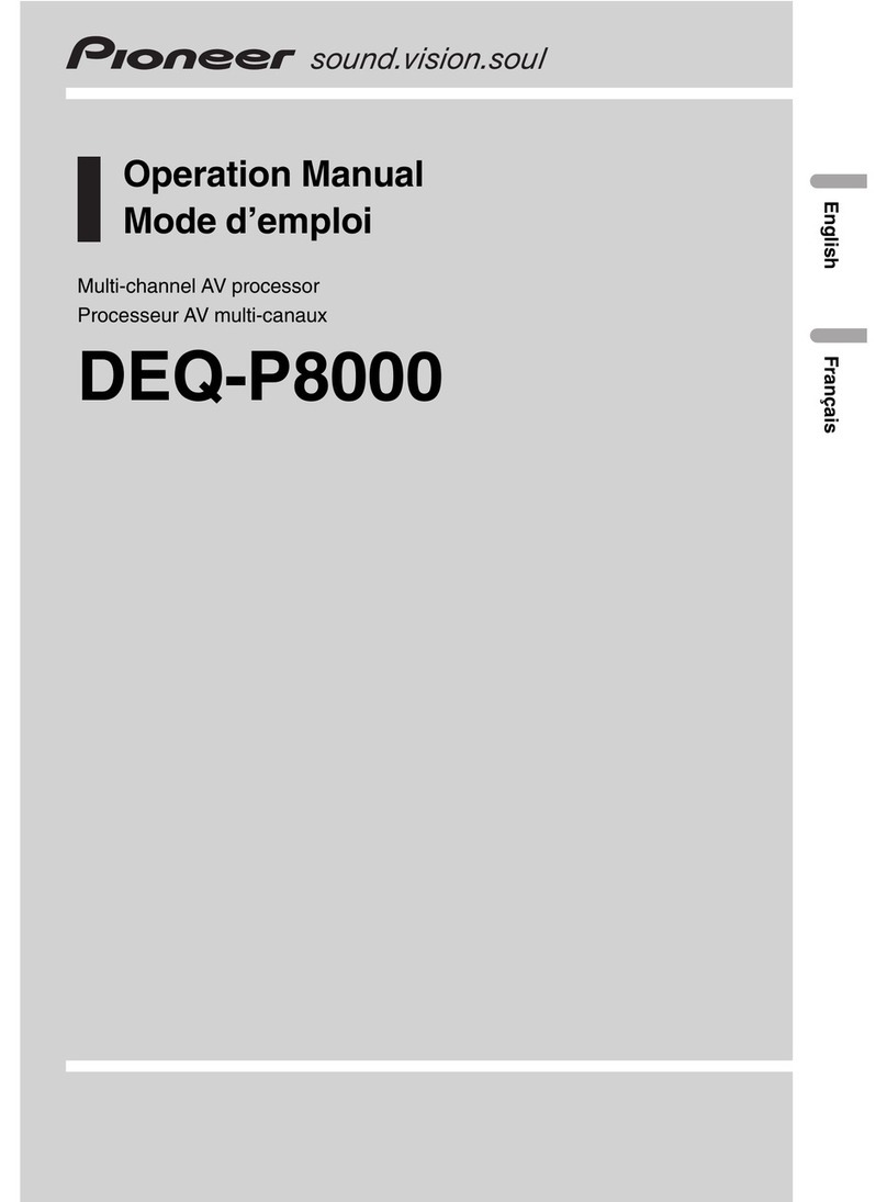 Pioneer DEQ-P8000 - DSP - External User manual