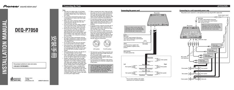 Pioneer DEQ-P7050 User manual