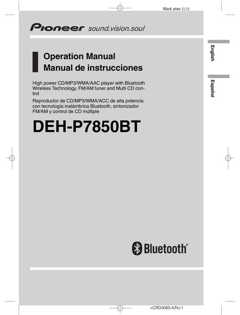 Pioneer DEH-P7850BT Operation manual