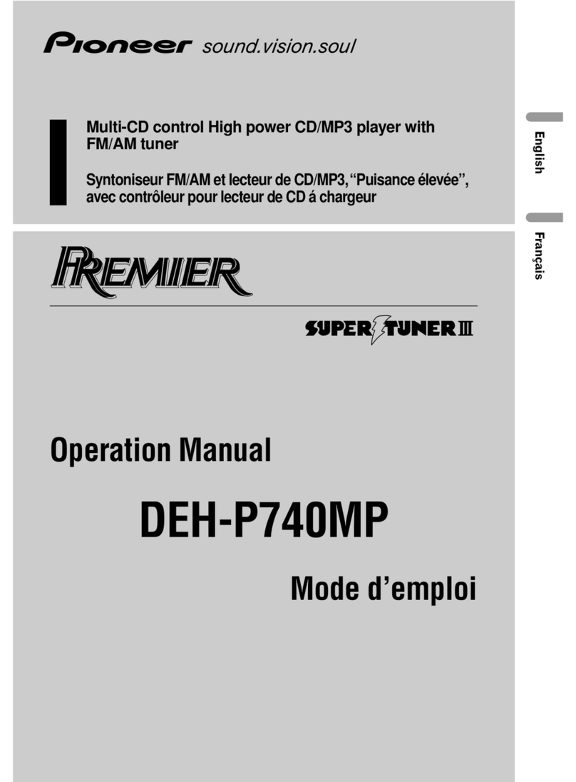 Pioneer Premier DEH-P740MP Operation manual