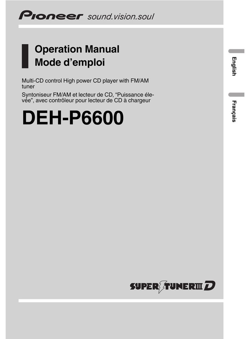 Pioneer DEH-P6600 Operation manual