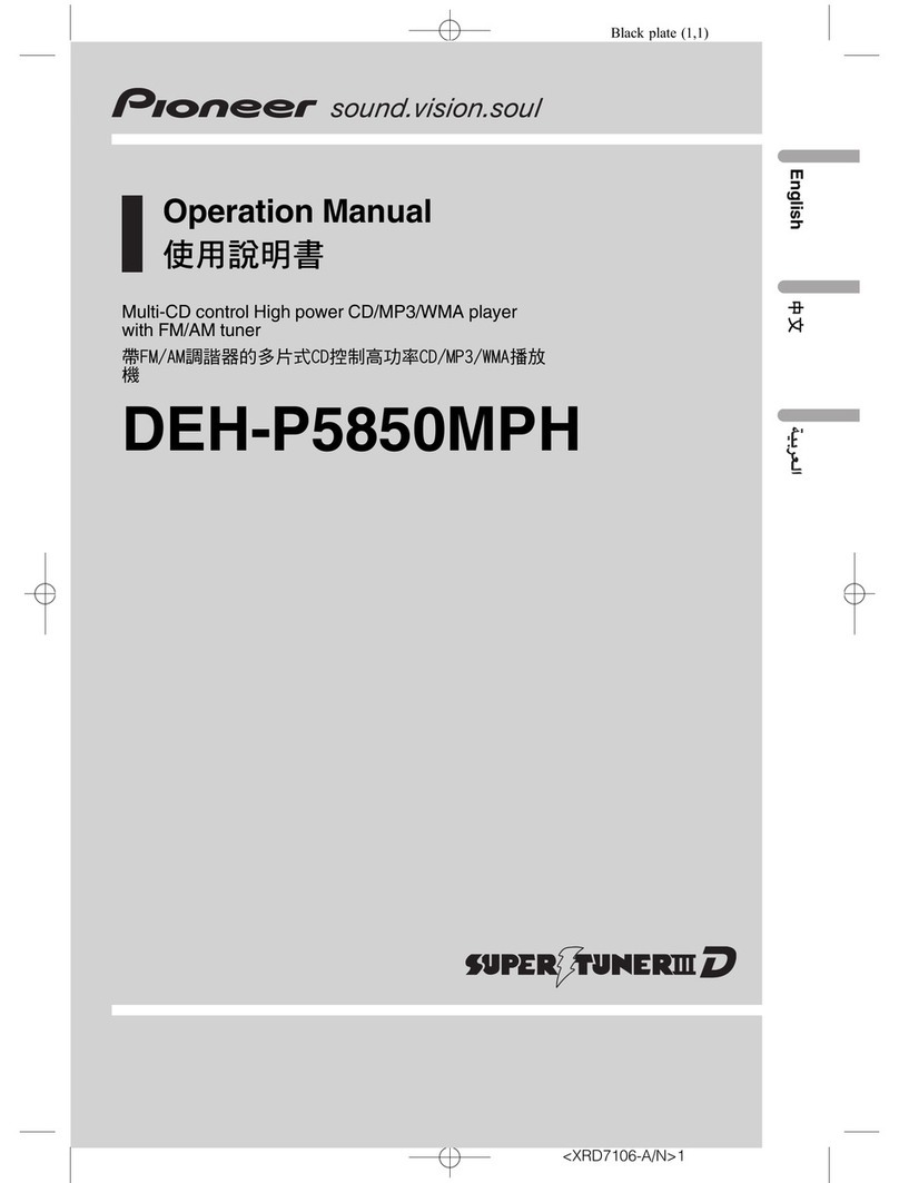 Pioneer DEH-P5850MPH User manual